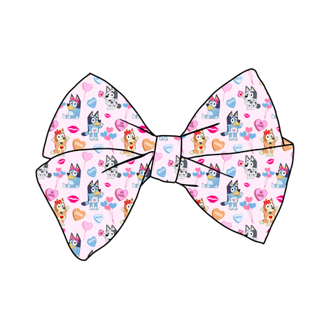 (PREORDER) PRE-TIED BOW-Be Mine Pups