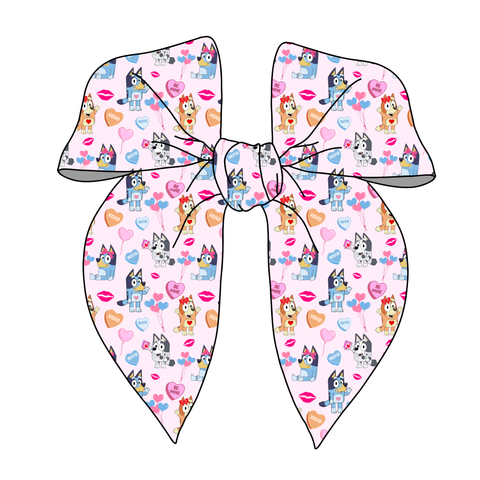 (PREORDER) PRE-TIED SURGED EDGE BOW-Be Mine Pups