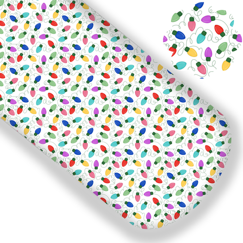 **READY TO SHIP!** Bright Christmas Lights Premium Faux Leather