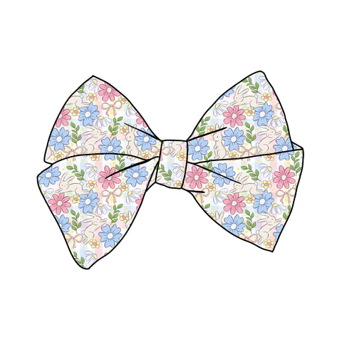 (PREORDER) PRE-TIED BOW-Bunny Bow Floral