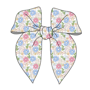 (PREORDER) PRE-TIED SURGED EDGE BOW-Bunny Bow Floral