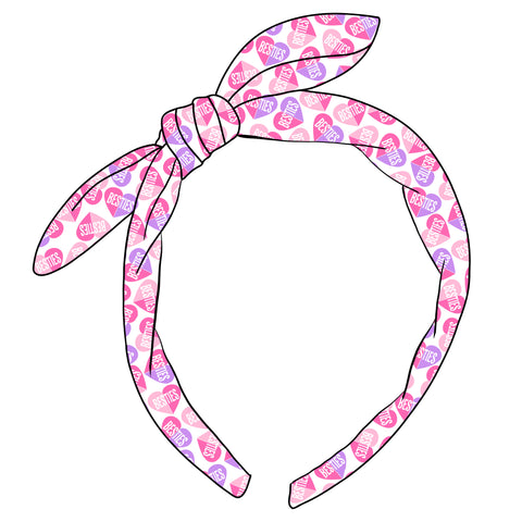 (PREORDER) KNOTTED BOW HEADBAND-Besties