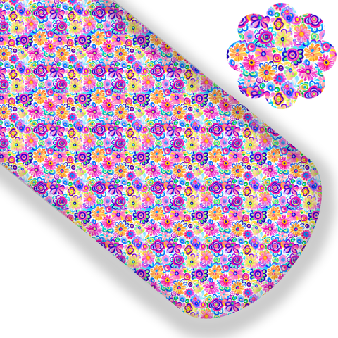**READY TO SHIP!** Bold Summer Floral Premium Faux Leather