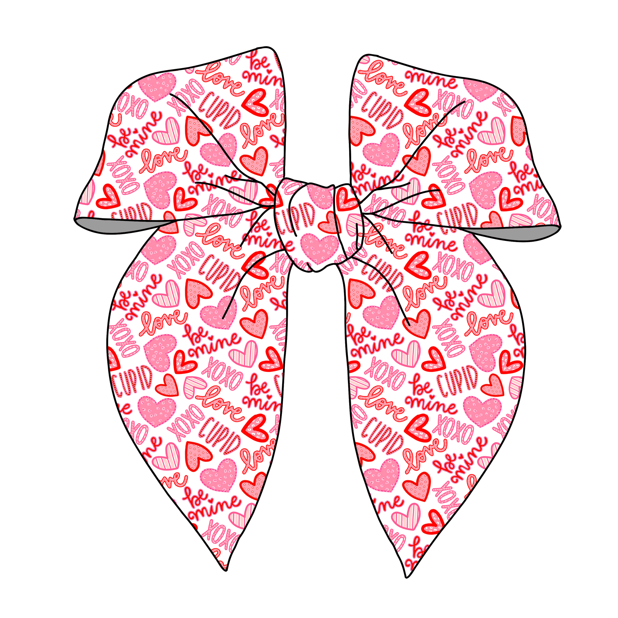 (PREORDER) PRE-TIED SURGED EDGE BOW-Be Mine