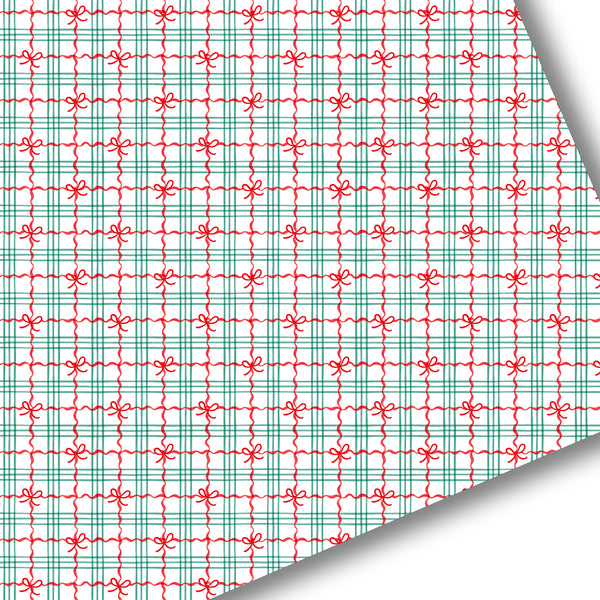 Christmas Present Plaid Premium Faux Leather