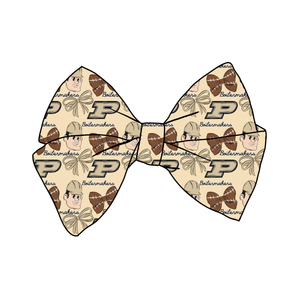 (PREORDER) PRE-TIED BOW-College Football-Purdue Boilermakers