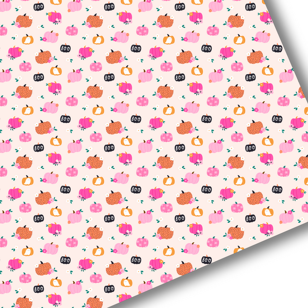 Boo Pumpkins Premium Faux Leather