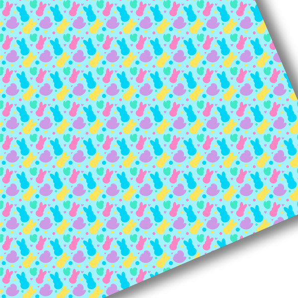 **READY TO SHIP!** Bright Marshmallow Peeps Premium Faux Leather