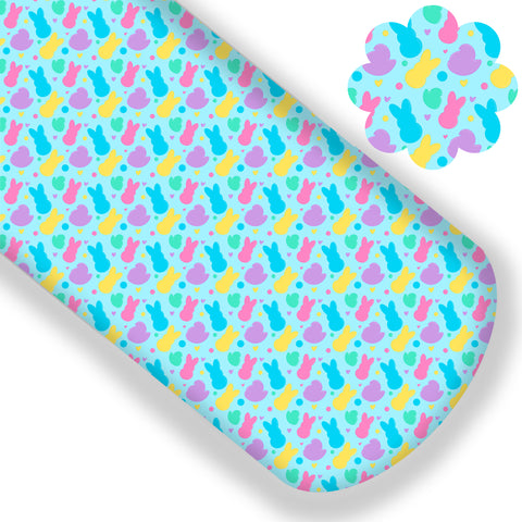 **READY TO SHIP!** Bright Marshmallow Peeps Premium Faux Leather