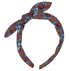 (PREORDER) KNOTTED BOW HEADBAND-NFL-Bears
