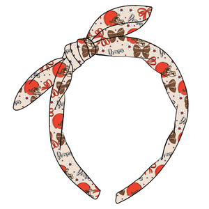 (PREORDER) KNOTTED BOW HEADBAND-NFL-Browns