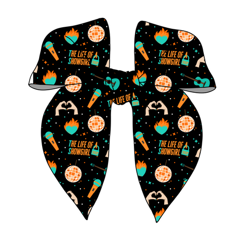 (PREORDER) PRE-TIED SURGED EDGE BOW-The Life Of A ShowGirl (Black)