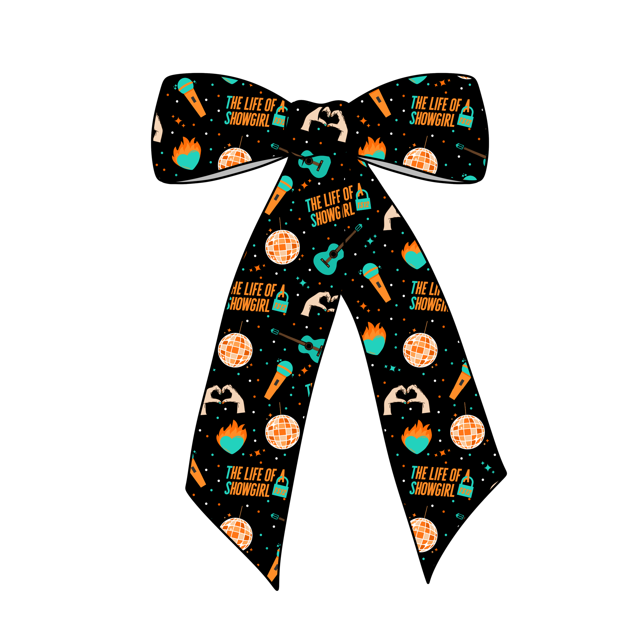 (PREORDER) PRE-TIED LONG TAILS BOW-The Life Of A ShowGirl (Black)