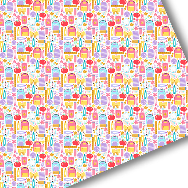 **READY TO SHIP!** Cute Back To School Premium Faux Leather