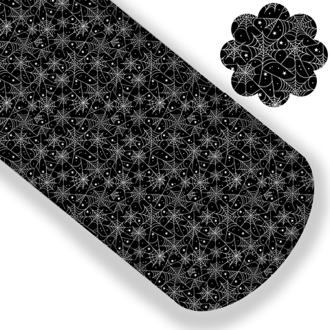 **READY TO SHIP!* Starry Spider Web (Black) Premium Faux Leather