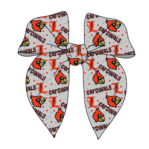 (PREORDER) PRE-TIED SURGED EDGE BOW-College Football-Louisville Cardinals