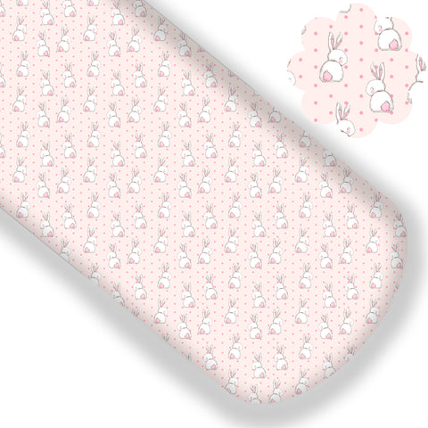 **READY TO SHIP!** Cottontail Polkadot Bunny Premium Faux Leather
