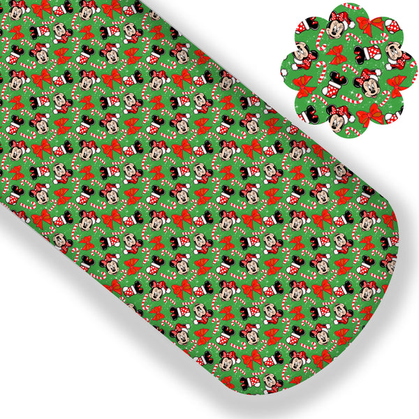 Candy Cane Christmas Min Premium Faux Leather
