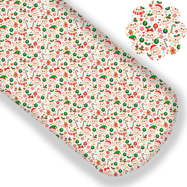 Merry Christmas Dumpling Squishies Premium Faux Leather