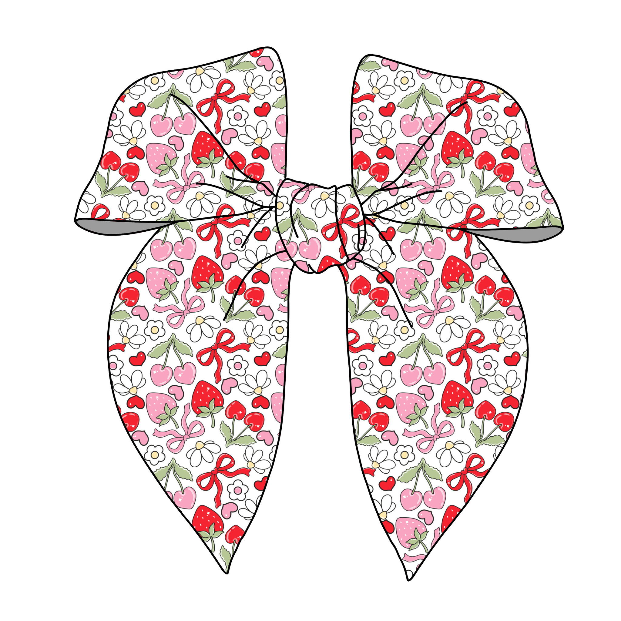 (PREORDER) PRE-TIED SURGED EDGE BOW-Sweet Coquette