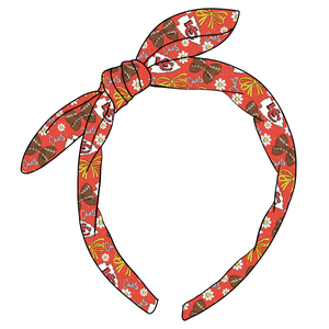 (PREORDER) KNOTTED BOW HEADBAND-NFL-Chiefs