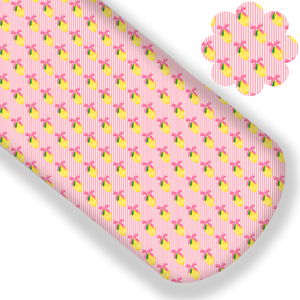 **READY TO SHIP!** Coquette Striped Lemons Premium Faux Leather