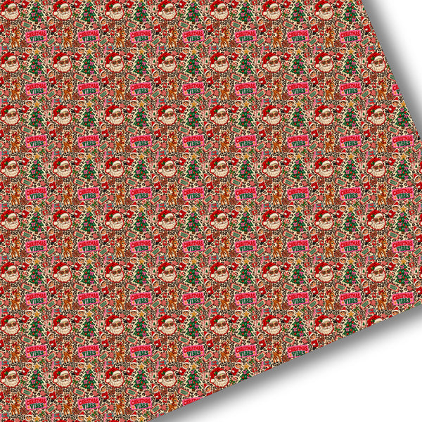 Christmas Vibes Premium Faux Leather