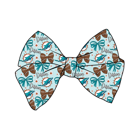 (PREORDER) PRE-TIED BOW-NFL-Dolphins