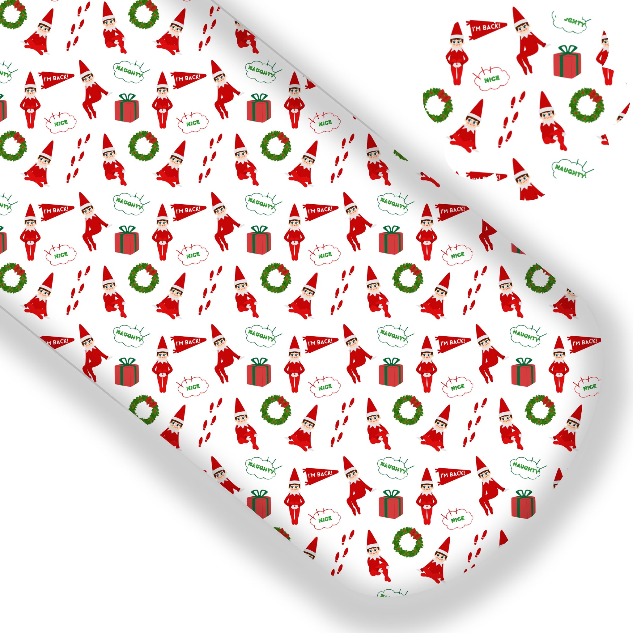 Naughty Or Nice Elf On The Shelf Christmas Premium Faux Leather