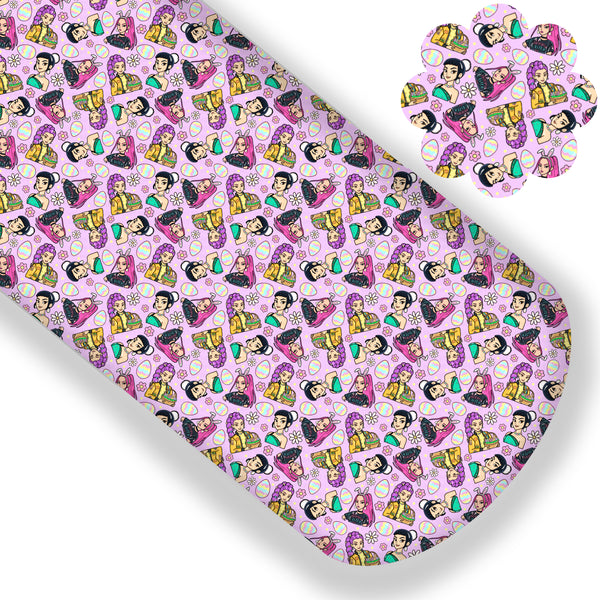 Easter Girl Pop Premium Faux Leather