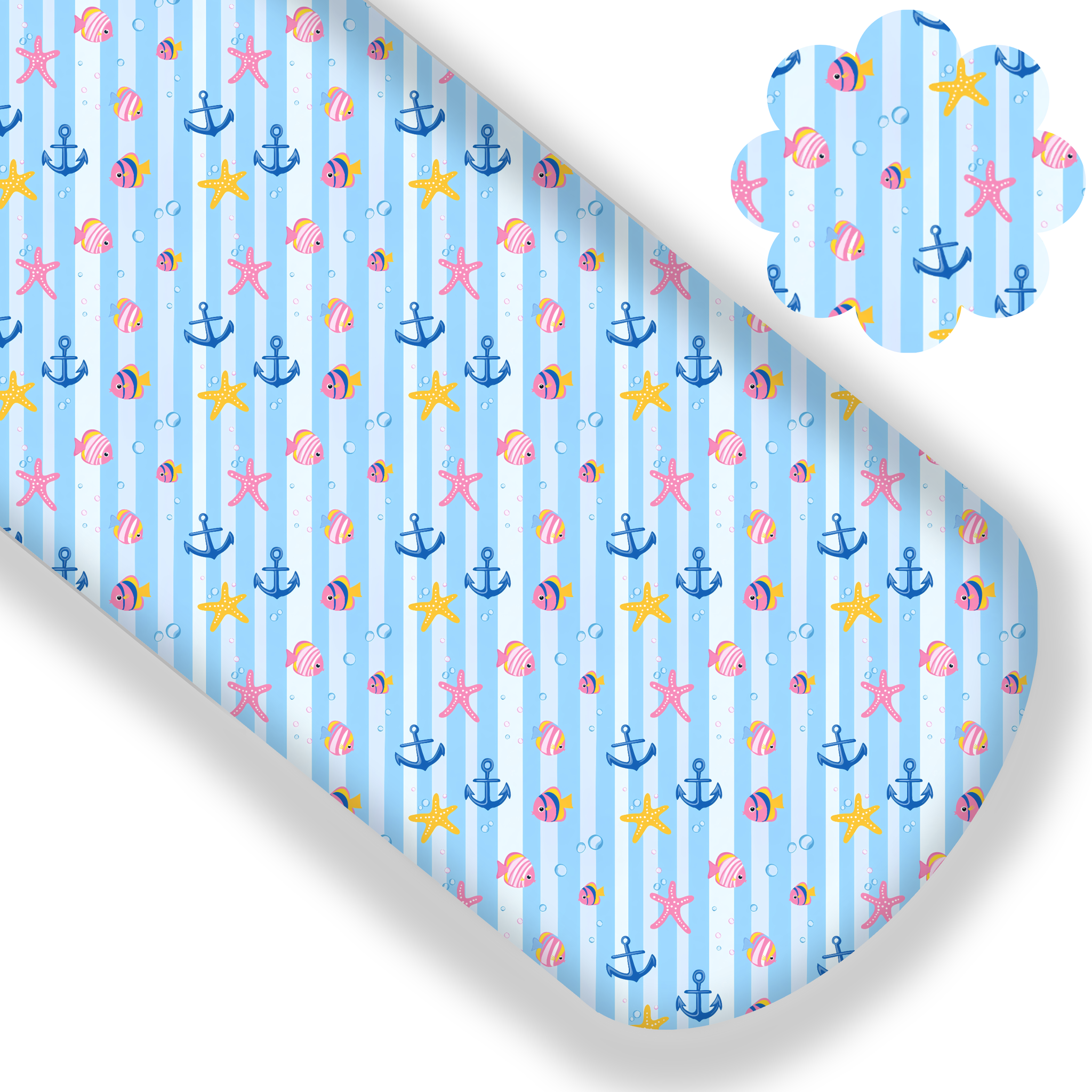 **READY TO SHIP!** Nautical Fish Premium Faux Leather