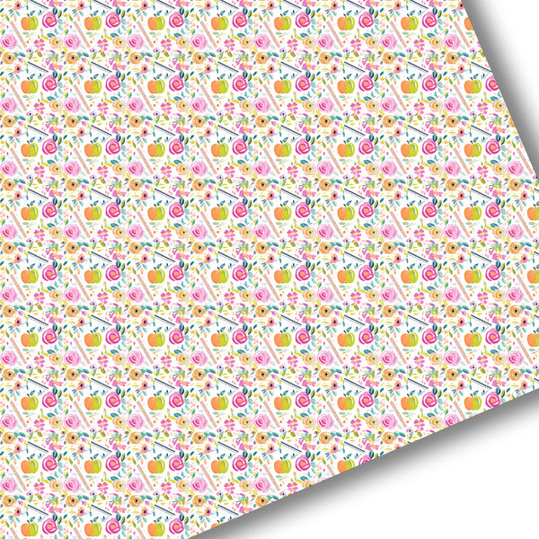 Floral Apples Premium Faux Leather