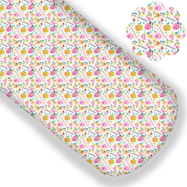Floral Apples Premium Faux Leather
