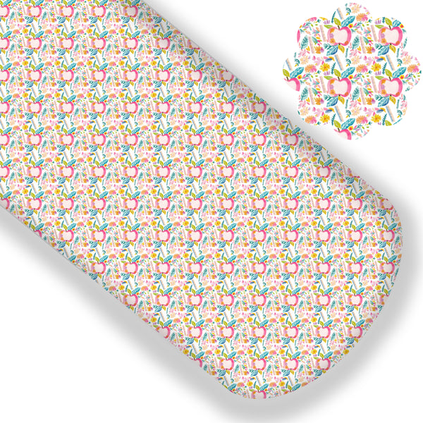 Floral Apples Premium Faux Leather