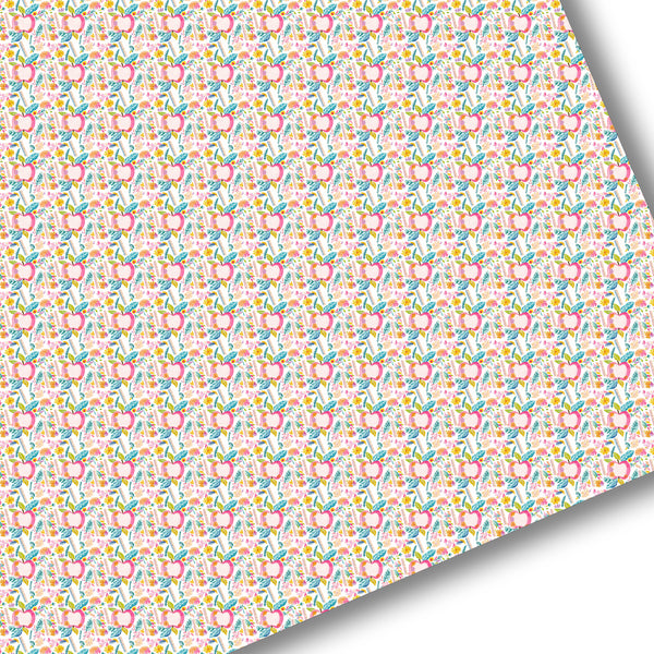 Floral Apples Premium Faux Leather
