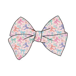 (PREORDER) PRE-TIED BOW-Spring Bows and Flowers