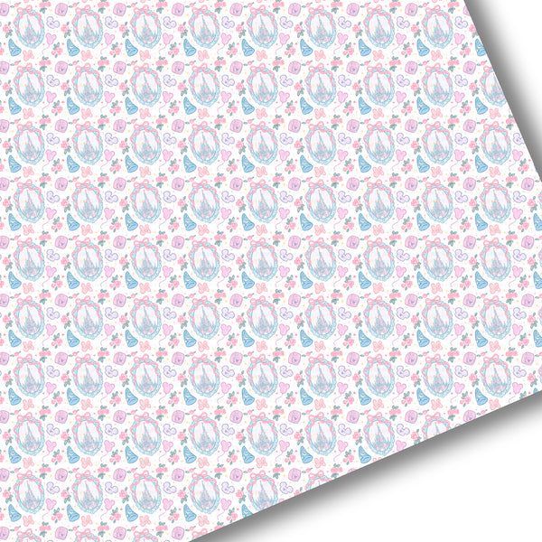 Floral Castle Premium Faux Leather