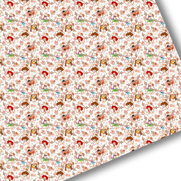 Toy Adventures Floral Premium Faux Leather
