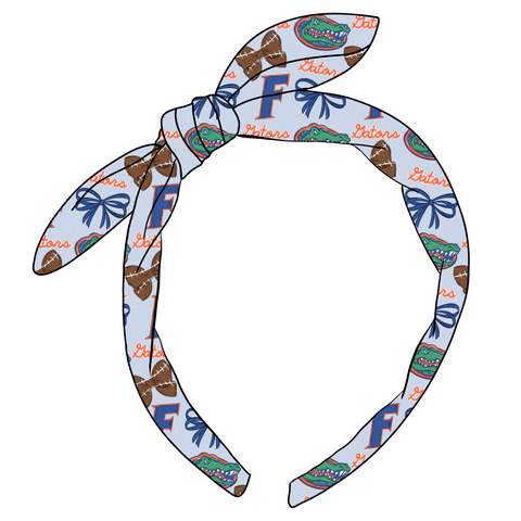 (PREORDER) KNOTTED BOW HEADBAND-College Football-Florida Gators