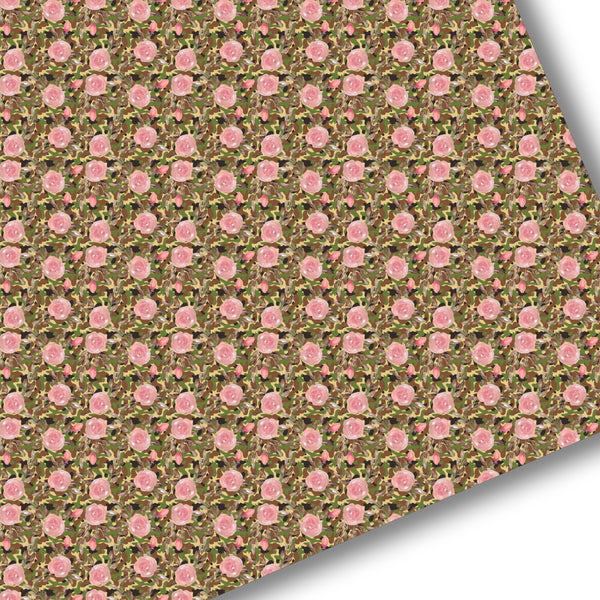 Floral Camo Premium Faux Leather