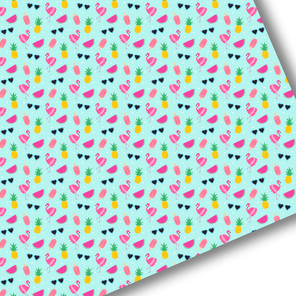 **READY TO SHIP!** Summer Flamingo Premium Faux Leather