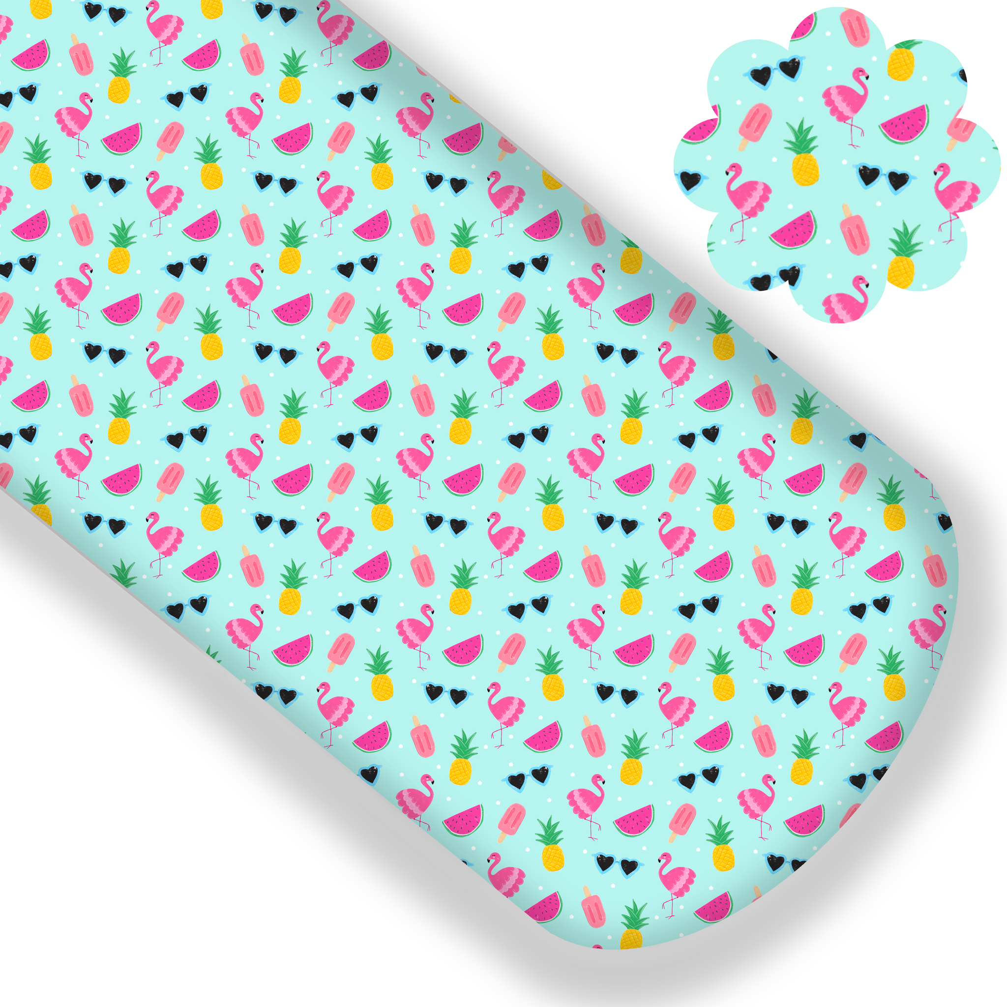 **READY TO SHIP!** Summer Flamingo Premium Faux Leather