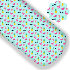**READY TO SHIP!** Summer Flamingo Premium Faux Leather