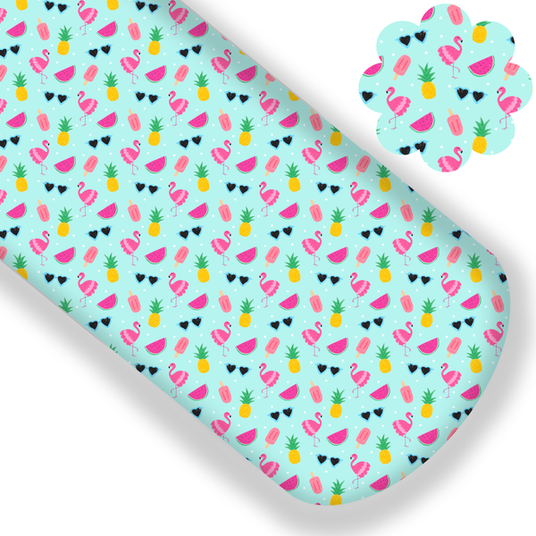 **READY TO SHIP!** Summer Flamingo Premium Faux Leather