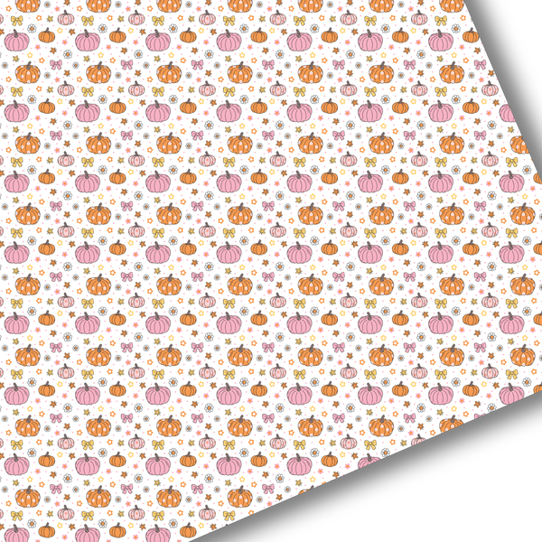 Pretty Cute Pumpkins Premium Faux Leather
