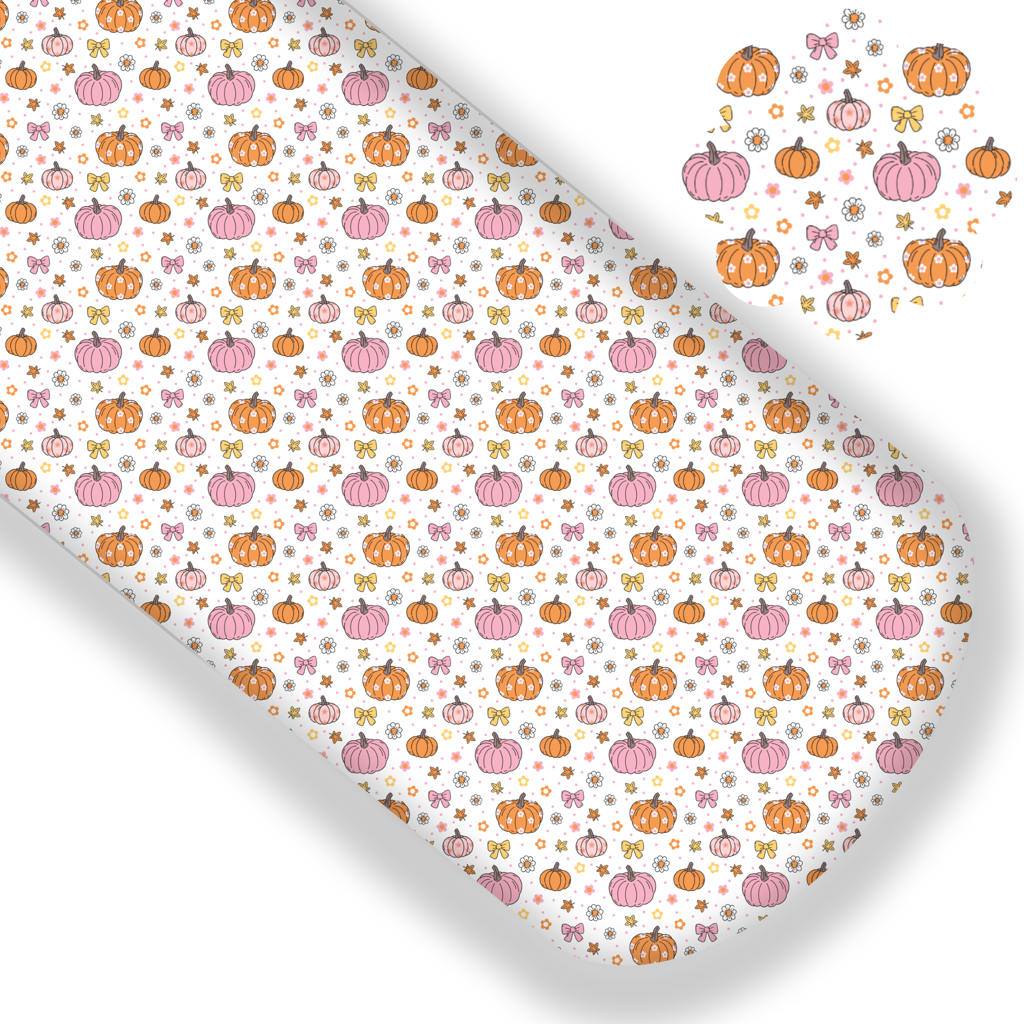 Pretty Cute Pumpkins Premium Faux Leather