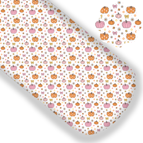 Pretty Cute Pumpkins Premium Faux Leather