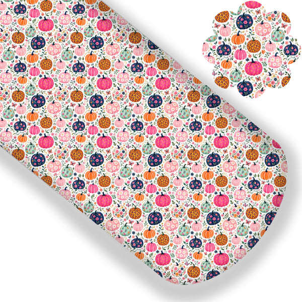 Patterned Pumpkins Premium Faux Leather