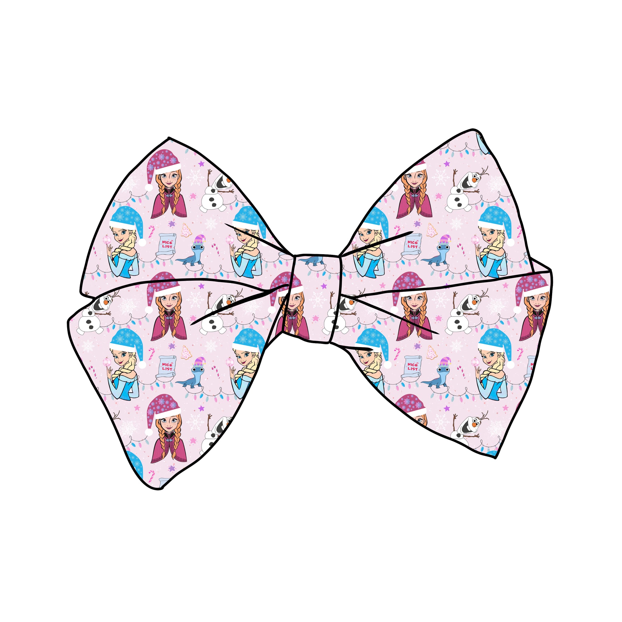 PRE-TIED BOW-Frozen Christmas