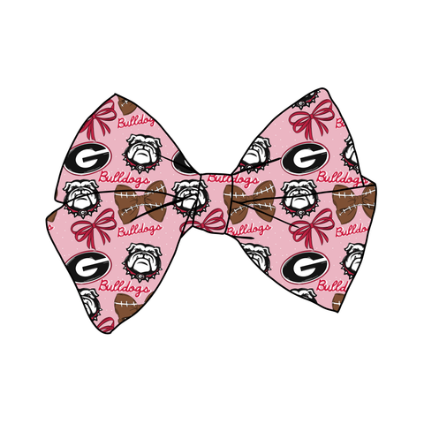 (PREORDER) PRE-TIED BOW-College Football-Georgia Bulldogs